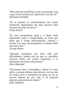 Combatendo o Estresse em 150 Citações — page 20