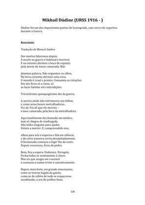 SEGUNDA GUERRA MUNDIAL - Uma Antologia Poética — page 118