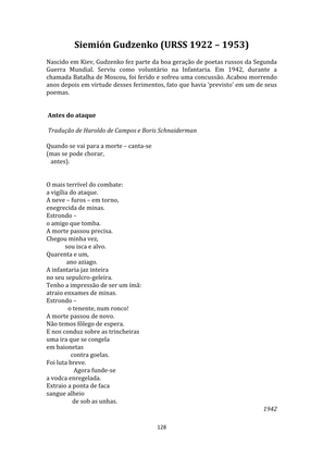 SEGUNDA GUERRA MUNDIAL - Uma Antologia Poética — page 128