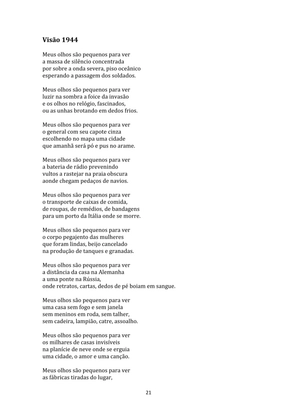 SEGUNDA GUERRA MUNDIAL - Uma Antologia Poética — page 21