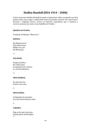 SEGUNDA GUERRA MUNDIAL - Uma Antologia Poética — page 43