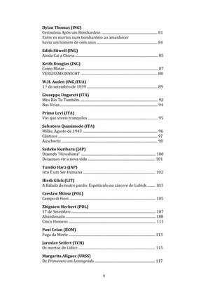 SEGUNDA GUERRA MUNDIAL - Uma Antologia Poética — page 6