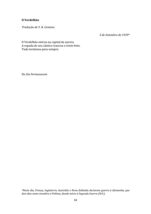 SEGUNDA GUERRA MUNDIAL - Uma Antologia Poética — page 64