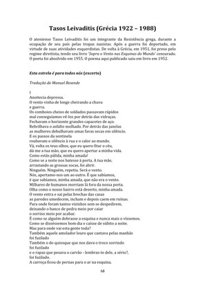 SEGUNDA GUERRA MUNDIAL - Uma Antologia Poética — page 68