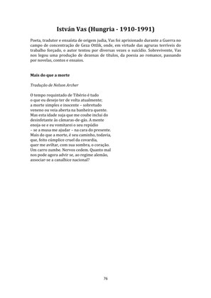 SEGUNDA GUERRA MUNDIAL - Uma Antologia Poética — page 76