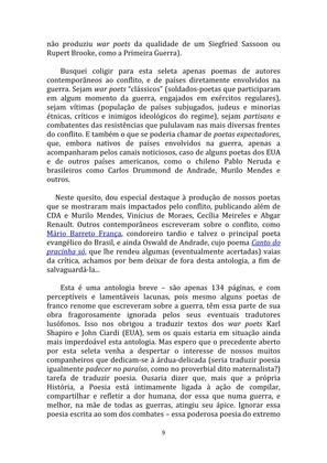 SEGUNDA GUERRA MUNDIAL - Uma Antologia Poética — page 9