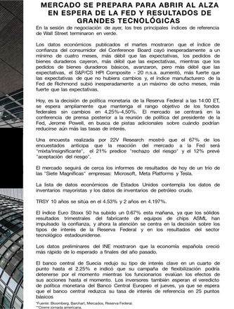 Jan 29, 2025 Morning Call — page 3
