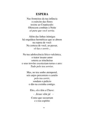 Uma Abertura na Noite - Poesia - Sammis Reachers — page 46