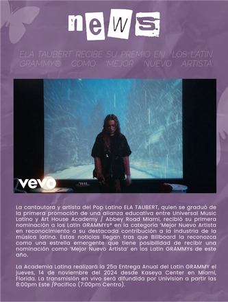ELA TAUBERT - Latin GRAMMY 2024 — page 8