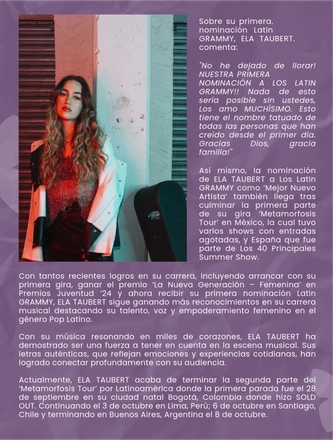 ELA TAUBERT - Latin GRAMMY 2024 — page 9