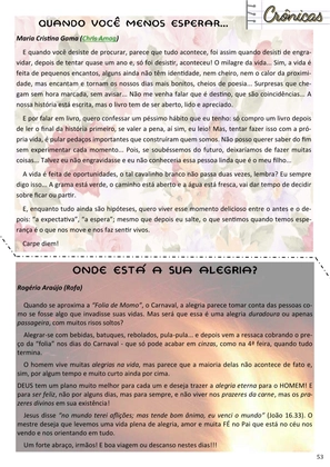 Revista Amplitude n.2 - Revista Cristã de Literatura e Artes — page 53