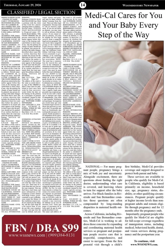 WSSNews | Volume 39 No. 45 — page 14